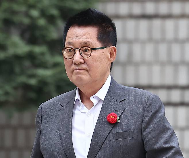 4·10 총선에서 더불어민주당 전남 해남·완도·진도 후보로 출마해 당선된 박지원 전 국가정보원장. 연합뉴스