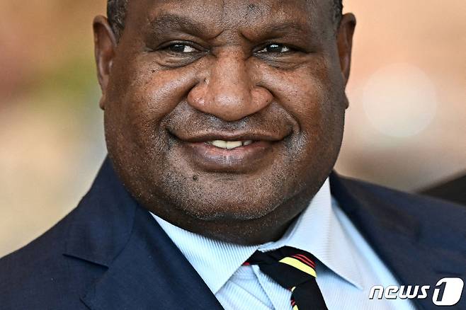 제임스 마라페 파푸아뉴기니 총리. 2022.11.18 ⓒ 로이터=뉴스1 ⓒ News1 정지윤 기자