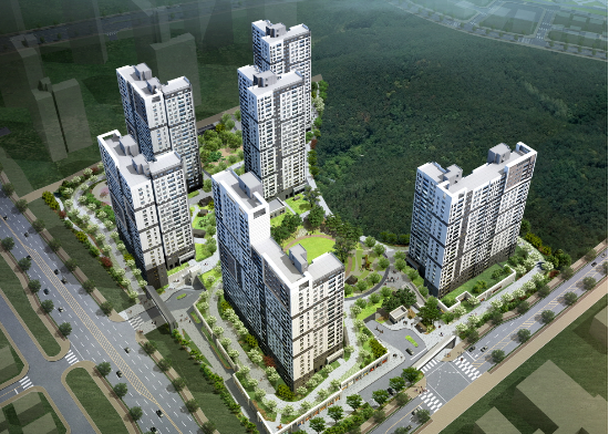 과천S5블록르센토데시앙 조감도. (대우건설 제공)