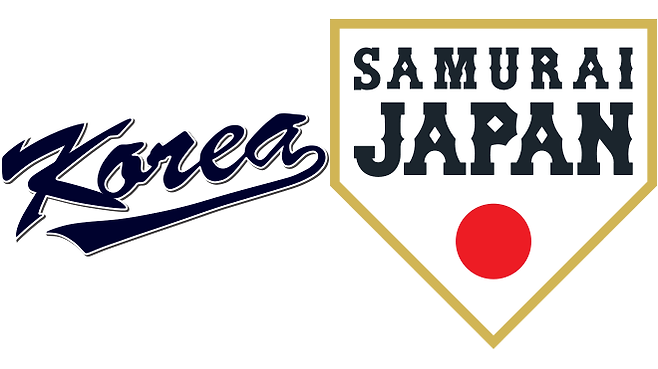 대한민국 야구대표팀, 일본 야구대표팀 로고