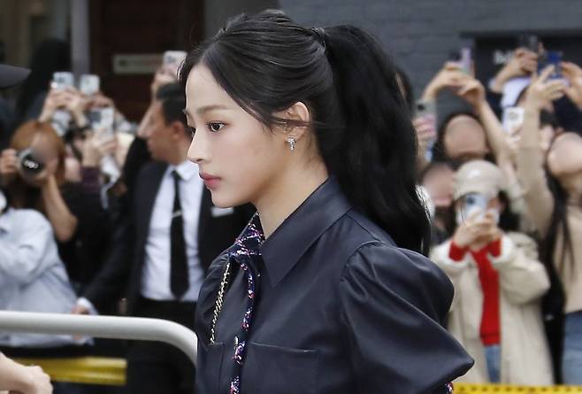 뉴진스 민지가 23일 서울 성동구 한 매장에서 열린 패션브랜드 행사에 참석하고 있다. 2024.4.23/뉴스1 ⓒ News1 권현진 기자 /사진=뉴스1