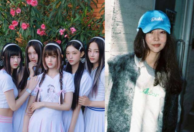 그룹 뉴진스(왼쪽)와 소속사 어도어의 민희진 대표. 어도어 제공