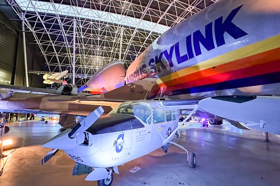 툴루즈공항 인근에 자리한 항공박물관에는 항공산업의 역사를 볼 수 있는 실물 비행기가 전시돼 있다.