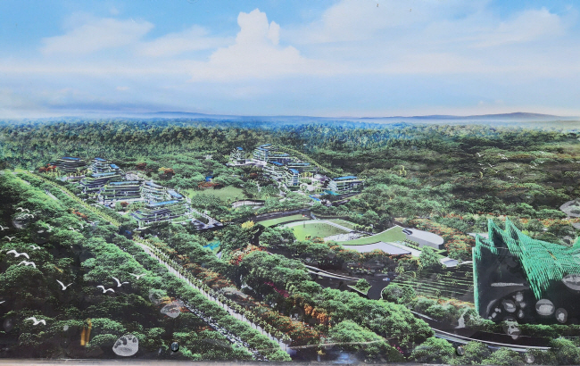 행정중심복합도시건설청은 행복도시 세종의 성공적 건설 경험을 바탕으로 인도네시아 열대우림에 위치한 신(新)수도 누산타라 건설에 참여하고 있다. 2045년 건설 종료를 목표로 하고 있는 신수도 누산타라 조감도. 행복청 제공