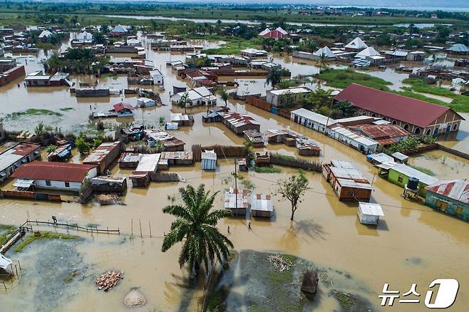 2024년 4월 19일(현지시간) 동아프리카 부룬디의 도시 부줌부라의 가툼바 지역이 폭우 피해를 입었다. ⓒ AFP=뉴스1 ⓒ News1 조소영 기자