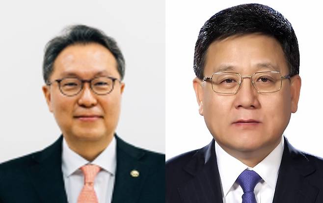 박민수 보건복지부 제2차관(왼쪽) 왕허성 중국 국가위생건강위원회 부주임(차관) 겸 질병통제예방국 주임(오른쪽). 보건복지부 제공