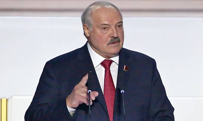 알렉산드르 루카셴코 벨라루스 대통령. 신화연합뉴스