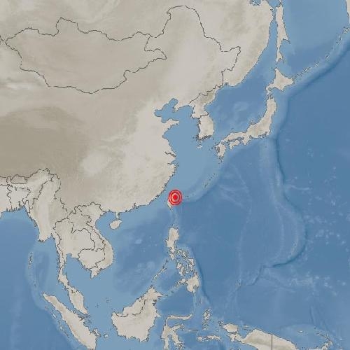 대만 화롄현 북북동쪽서 규모 5.0 지진 또 발생 [기상청 제공]