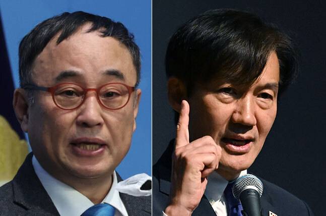 사진=개그맨 서승만씨(왼쪽)와 조국 조국혁신당 대표. 뉴스1, 뉴시스