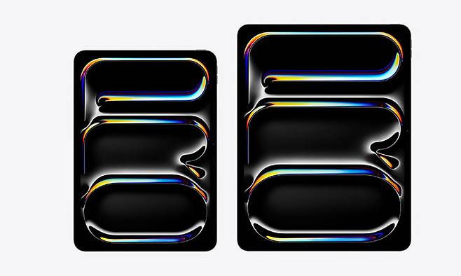 애플이 7일(현지시간) 공개한 아이패드 프로 11인치, 13인치 모델. 애플코리아 제공