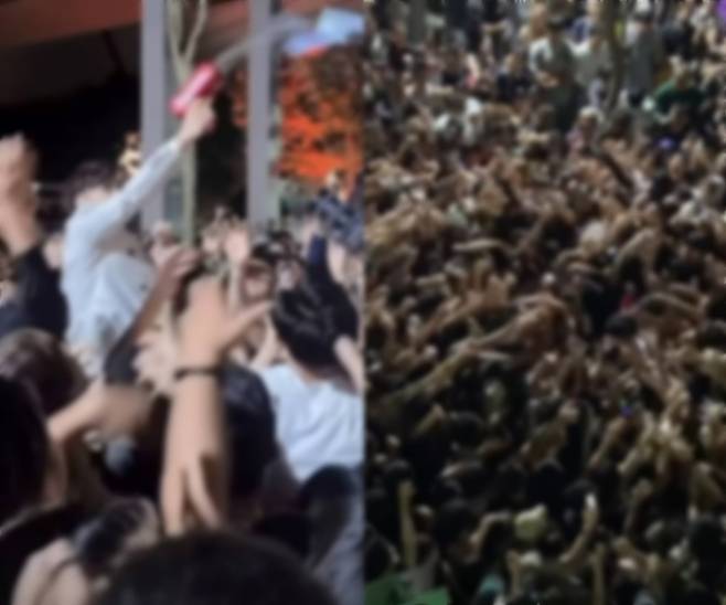 지난 10일(현지시간) 대만 타이베이 시내에서 현금 뿌리기 이벤트를 진행했다가 검찰에 송치된 인플루언서 '미스터 R'. 사진=스레드 갈무리