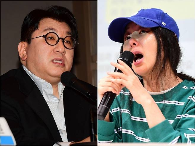 방시혁 의장-민희진 대표/사진 = 텐아시아 사진DB