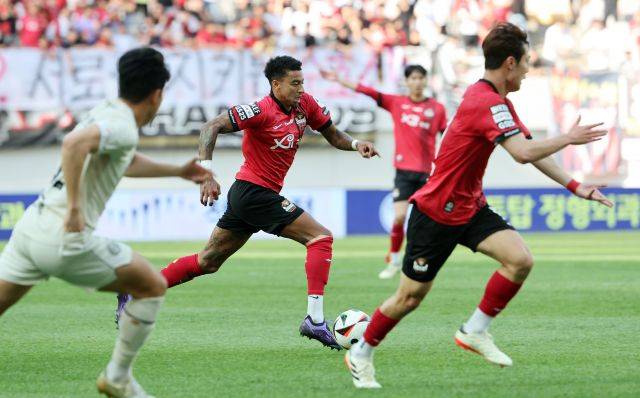 지난 19일 서울월드컵경기장에서 열린 프로축구 서울과 대구의 경기. 연합뉴스