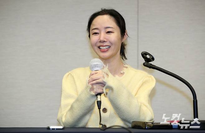 민희진 어도어 대표가 31일 오후 서울 광화문 프레스센터에서 2차 기자회견을 열었다. 박종민 기자