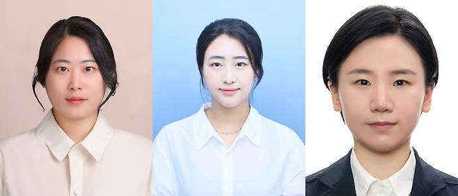 왼쪽부터 최우수상 정영선 작가, 우수상 손수련, 노소담 작가.