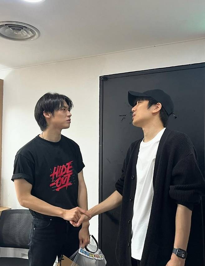 배우 허형규(오른쪽)과 이승협. 사진 | 허형규 채널