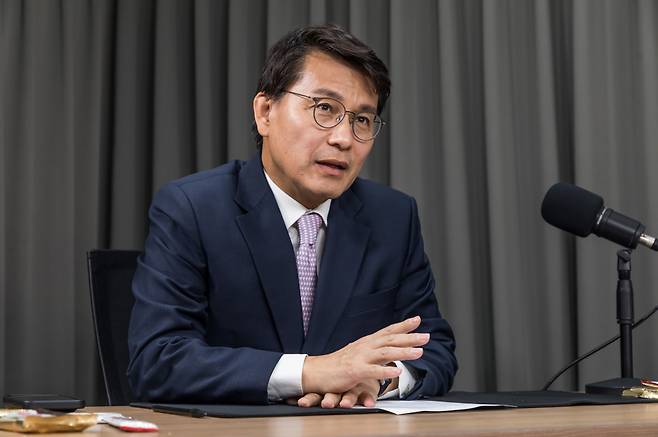 윤상현 국민의힘 의원이 11일 시사저널TV 《시사톡톡》에 출연해 발언하고 있다. ⓒ시사저널 최준필