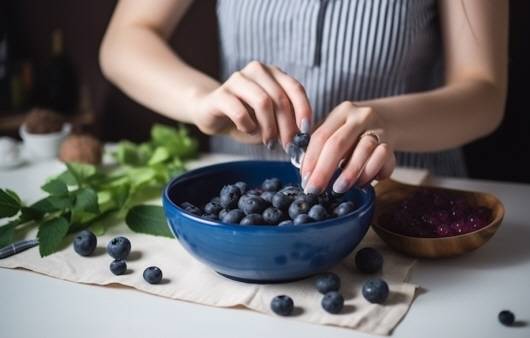 블루베리는 녹내장 예방에 좋다|출처: 미드저니