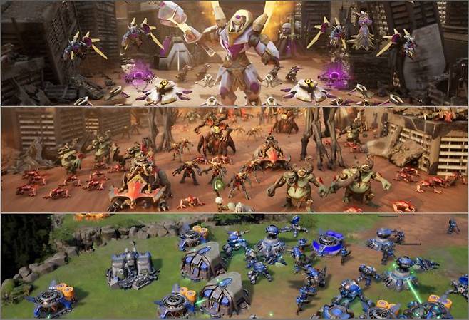 게임에 등장하는 3가지 종족