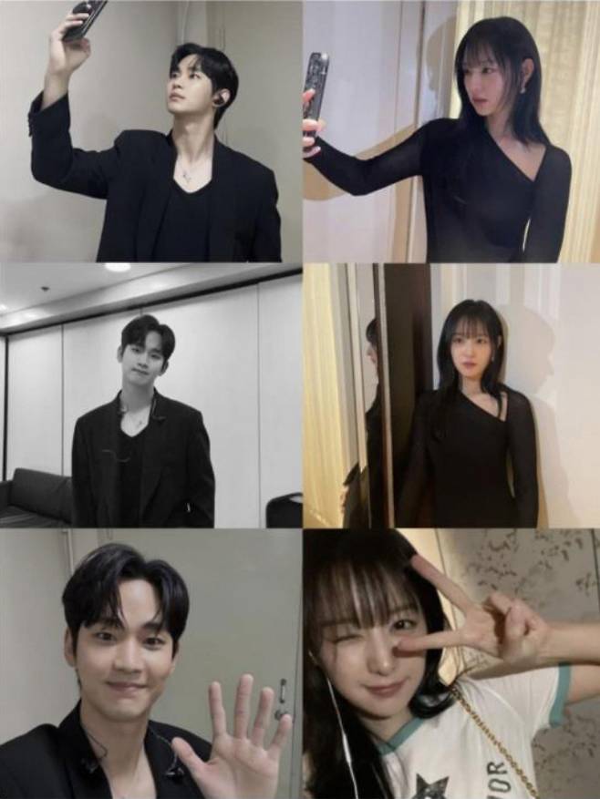 배우 김수현, 김지원 SNS 캡처