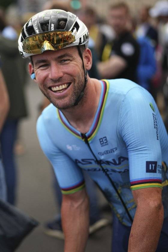 4일 열린 투르드프랑스 5구간 경기에서 우승한 마크 캐번디시. AP=연합뉴스