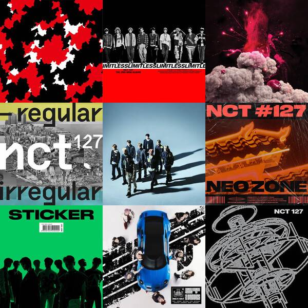▲ NCT 127이 2016년 데뷔해 그간 발표한 앨범들. 제공|SM엔터테인먼트