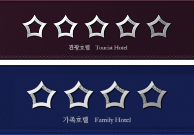 호텔 등급 표지 예시. / 사진=호텔업 등급결정사업 홈페이지