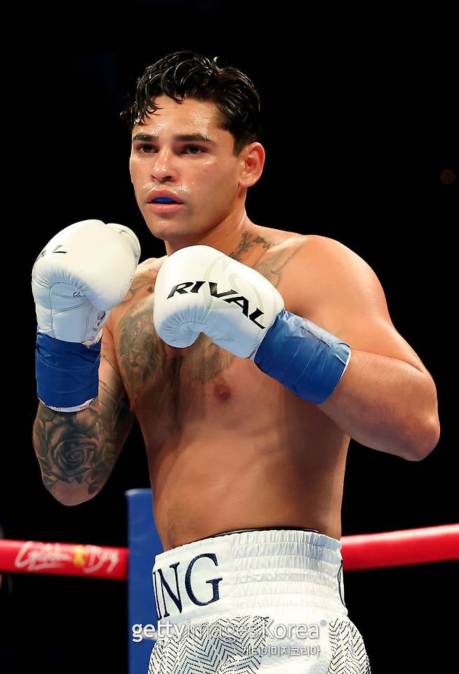 인종 차별 발언으로 세계복싱평의회(WBC)로부터 제명당한 라이언 가르시아. 사진=게티이미지