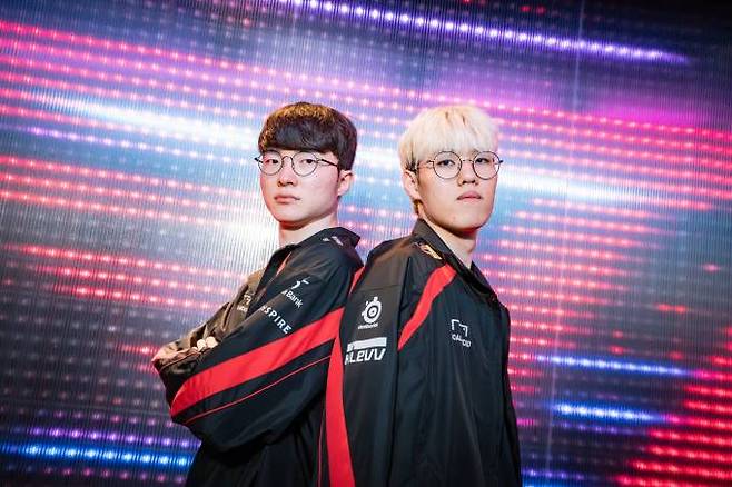 ‘페이커’ 이상혁과 ‘오너’ 문현준. 라이엇 게임즈