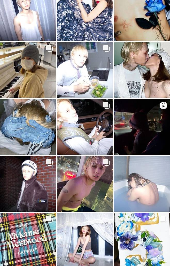 ▲ 던이 남겨둔 커플 인스타그램 피드. 출처| 던 인스타그램 캡처