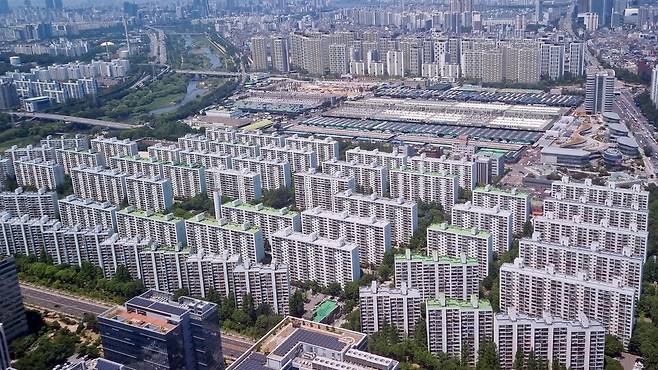 송파구 일대 아파트 단지의 모습 ⓒ연합뉴스