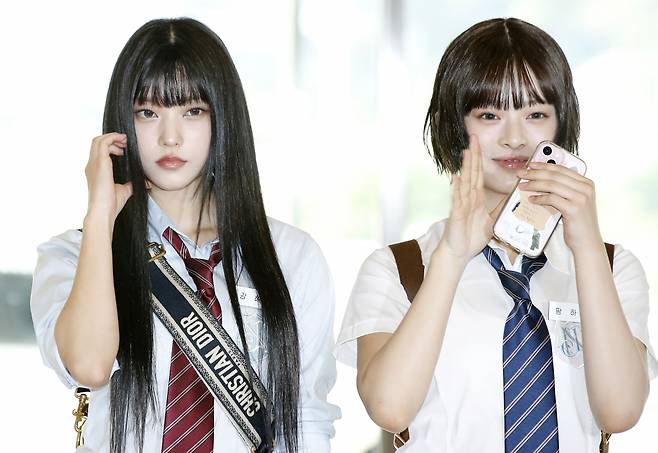 뉴진스 해린과 하니(오른쪽)./사진=뉴스1.