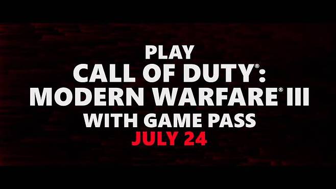 게임패스에 합류하는 '콜 오브 듀티: 모던 워페어3