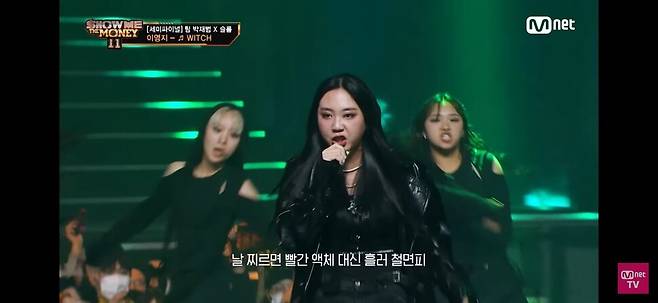이영지는 2019년 <고등래퍼3>, 2022년 방영된 <쇼미더머니11> 등 각각 다른 힙합 오디션 프로그램에서 우승을 거머쥔 최초의 여성 래퍼다. <쇼미더머니11> 화면 갈무리
