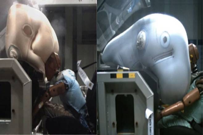 현대모비스 목적기반차량 자립형 동승석 에어백