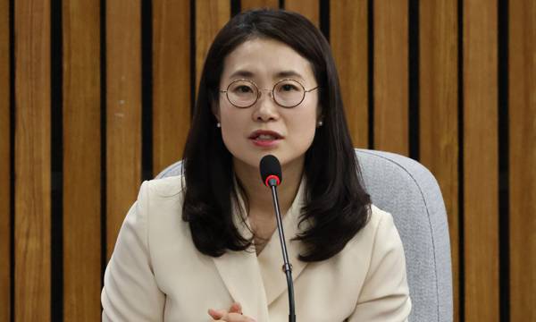 국민의힘 김소희 의원이 14일 국회에서 열린 ‘기후물가, 제대로 대응하겠습니다’ 토론회에서 발언하고 있다. 김소희 의원실 제공