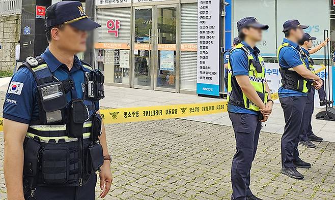 22일 오후 1시 14분쯤 광주 서구 치평동 한 치과에서 부탄가스가 폭발하는 사고가 발생해 현장이 통제되고 있다. 뉴스1