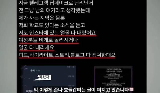 119만 명에 달하는 구독자 수를 보유하고 있는 한 유튜버가 최근 '텔레그램 딥페이크' 사태에 대한 목소리를 내고 있는 여성들에게 '호들갑을 떤다'는 발언을 해 국내외 누리꾼들에게 뭇매를 맞고 있다. / 사진=유튜브 캡처