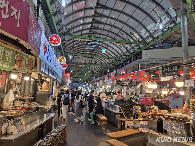 지난 11일 방문한 서울 종로구 광장시장. 사진=이예솔 기자