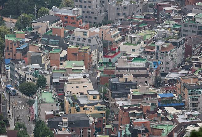 서울 시내 빌라 등 주거단지의 모습.(사진=연합뉴스)