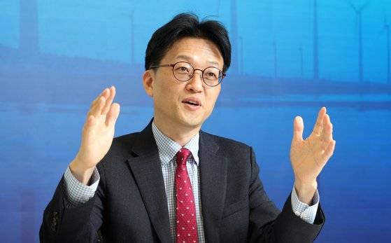 씨티글로벌마켓증권의 이세철 글로벌테크 리서치 헤드 겸 한국지점 리서치 센터장이 지난달 20일 오후 서울 종로구 씨티그룹 본사에서 중앙일보와 인터뷰하고 있다. 강정현 기자.