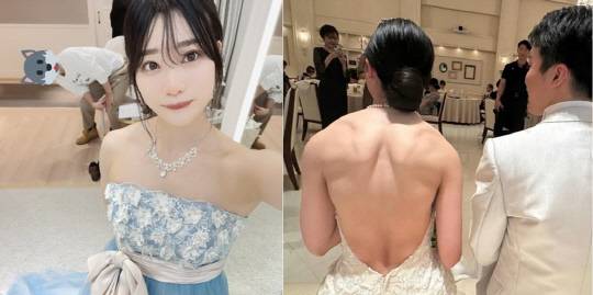 중국의 한 결혼식장에 등장한 신부의 웨딩드레스 피팅 사진이 화제다.< docnhanh 보도 캡처>