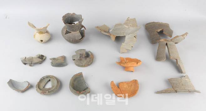 함평 마산리 표산고분군 중 장고분에서 나온 주요 출토유물. (사진=국가유산청)