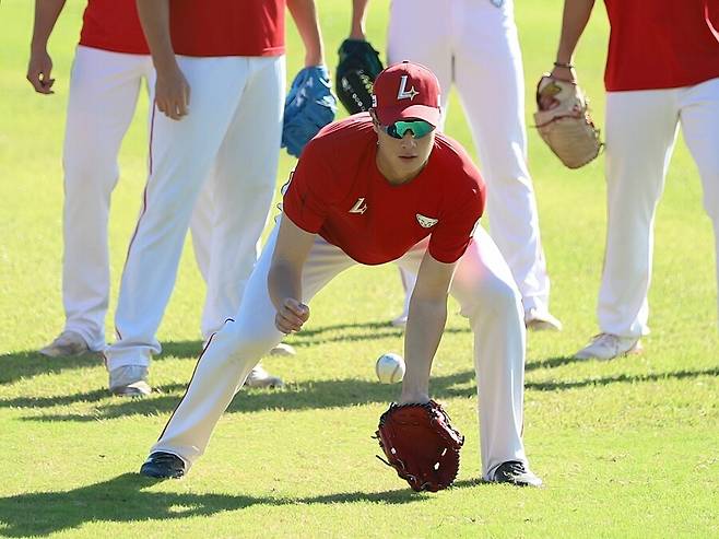 ▲ 2025년 본격적인 1군 경쟁에 나설 기대주로 뽑히는 박성빈