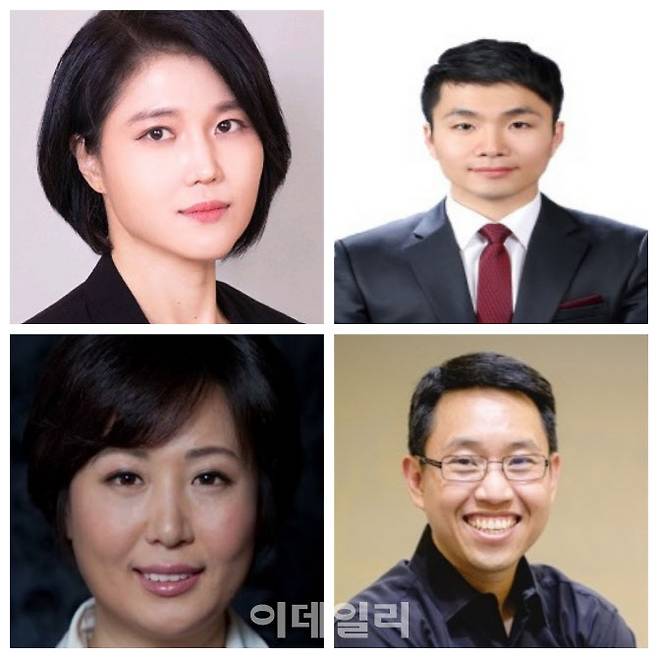 (윗줄 왼쪽부터)이귀호 DX부문 VD사업부 부사장, 하지훈 DX부문 CTO SR 통신소프트웨어연구팀과 (밑줄 왼쪽부터)서정아 DX부문 MX사업부 부사장과 시티촉(Sitthichoke) DX부문 동남아총괄 TSE-S법인 상무.(사진=삼성전자)