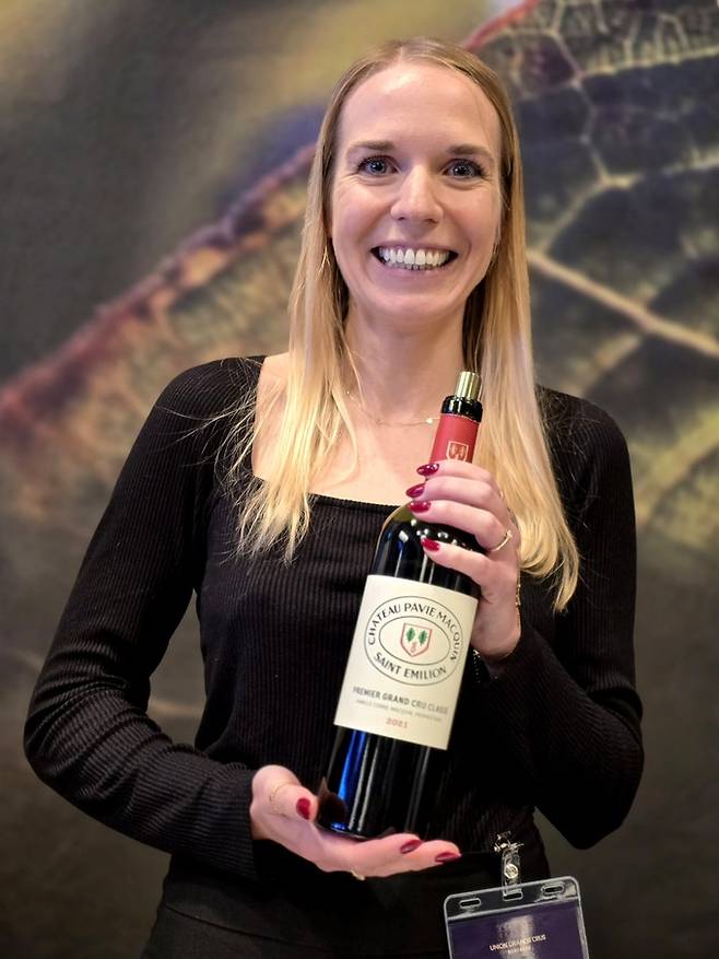 Chateau Pavie Macquin 수출매니저 Julie Fauchie. 최현태 기자