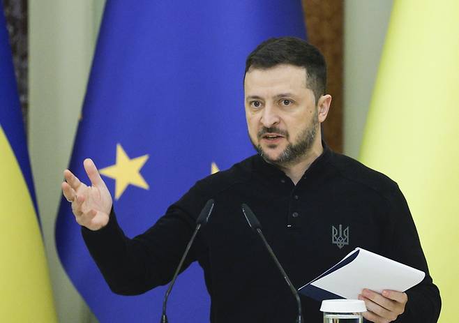 볼로디미르 젤렌스키 우크라이나 대통령. EPA연합뉴스
