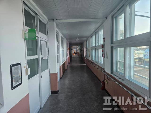 ▲구례의 한 초등학교 교내의 모습.2024.11.22ⓒ프레시안(김보현)