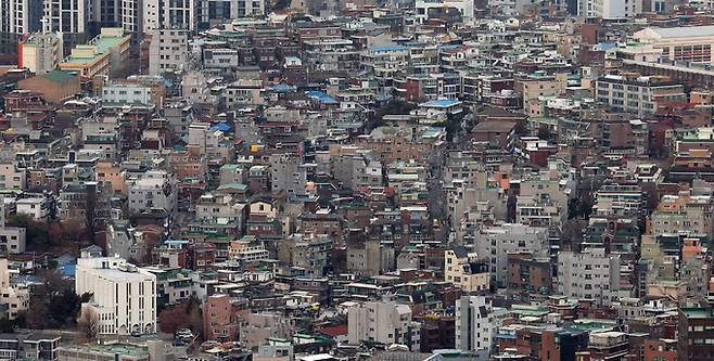 빌라 밀집 지역 전경. 본 사진은 기사와 직접적인 관련이 없습니다. 연합뉴스