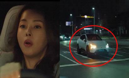 SBS 금토 드라마 ‘열혈사제 2’에 이하늬가 폴스타 4를 타고 등장했다. (사진=유튜브 채널 ‘SBS 캐치’ 캡쳐)